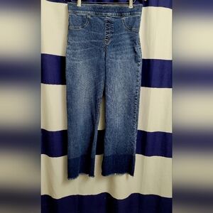 SPANX Cropped Blue Denim Jeans – Flattering Stretch Fit | Premium Slimming Jeans